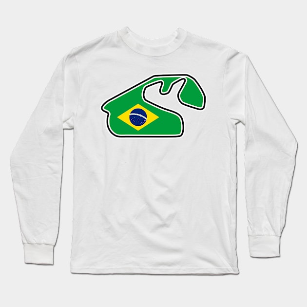 Autódromo José Carlos Pace [flag] Long Sleeve T-Shirt by sednoid